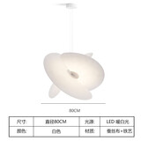 恒鑫成现代简约风餐厅蚕丝小吊灯创意民宿LOFT设计师款床头卧室灯书房灯 直径80cm（出口工艺） 三色光源（赠送光源）