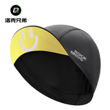 洛克兄弟骑行小帽COOLMAX透气防晒帽子公路车头盔内衬头套男夏季 黑配黄