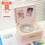 问加WHATPLUS  C300一体式CD机发烧友专辑播放器 复古CD播放机 唱片机造型 蓝牙音响 蓝牙cd机 生日礼物 C300复古白2代+正版CD