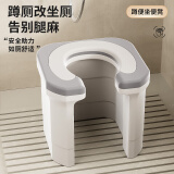 HOUYA蹲便改坐便椅坐便器可加高款移动马桶成人家用蹲坑坐便凳厕所