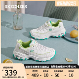 斯凯奇（Skechers）小白熊女鞋夏季厚底增高老爹鞋百搭熊猫鞋休闲运动小白鞋99999863