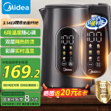 美的（Midea）电热水壶烧水壶316L不锈钢热水壶 1.7升恒温电水壶彩屏触控保温水壶自动断电SHE1750