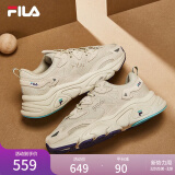 FILA 斐乐运动鞋女MARS II 火星二代秋秋季时尚复古跑步鞋女 奶白/木薯粉-GT 36