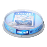 麦克赛尔（Maxell）BD-R蓝光光盘台产 刻录光盘 光碟 空白光盘 4速25G 桶装10片