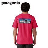 巴塔哥尼亚（Patagonia）男女情侣通勤短袖夏季P-6 Logo混纺棉休闲潮流户外透气T恤 38504 LMSP M