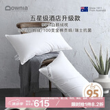 Downia枕芯 100支全棉抗菌五星级酒店升级款95%白鹅绒羽绒枕 74*48CM