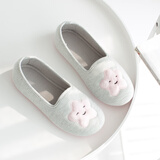 先锋港湾棉拖鞋春秋季包跟夏天防滑产后包跟软底秋天产妇室内家居拖鞋女 灰色（海星） 38