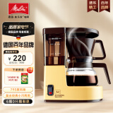 美乐家（melitta）咖啡机美式家用恒热保温充分萃取全自动滴漏小型迷你办公室手冲煮茶器泡茶壶含过滤纸咖啡煮茶两用 Aromaboy复古款（1979版经典复刻）