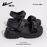 回力女鞋凉鞋女夏季新款外穿百搭休闲轻便沙滩鞋女学生凉鞋 黑色 39