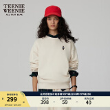 Teenie Weenie小熊春简约时尚美式运动卫衣学院风白色T恤上衣女装 乳白色 M (165)