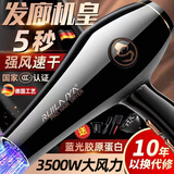 CLCEY德国发廊专用吹风机大功率3500W理发店发型师家用静音大风力 德舰版30w转速+19秒（送3）