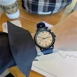 乔治伯爵美式复古考试专用手表女款男款青少年初中生高中学生静音防水石英