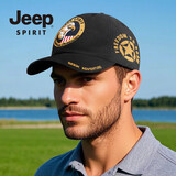 吉普（JEEP）帽子男四季款棒球帽时尚刺绣鸭舌帽男女士休闲户外运动帽子
