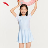 安踏（ANTA）儿童泳衣女童连体游泳衣儿童学生宝宝专业训练防晒抗氯速干泳装