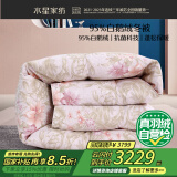 水星家纺羽绒被子95%白鹅绒被子冬季冬被芯加厚双人羽绒被220x240cm