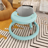 godmy婴儿学步车防o型腿防侧翻可折叠助步车多功能宝宝加高手推车 绿色金管-高度可调/可折叠