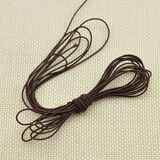 手串绳弹力线耐磨穿木珠佛珠包芯松紧线文玩串珠绳穿饰品手链金刚 3米佛珠线咖啡色1.0mm 送引线