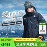 思凯乐1000蓬户外羽绒服男耐磨加厚大鹅绒拒水防风极寒服 【男款】黑色1000蓬鹅绒 3XL