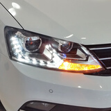 LONGDING龙鼎大众12-18速腾LED大灯总成低配升高配氙灯升级日行灯高亮转向 龙鼎速腾欧版+单只不含光源