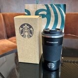 星巴克杯子不锈钢水杯美式咖啡杯保温杯随手杯新年礼物男生车载杯 480ml黑色