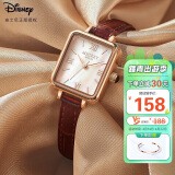 迪士尼（Disney）手表女简约气质ins风复古防水方形腕表高中生女士手表MK-11605K