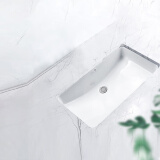 科勒（KOHLER）台盆方形台下面盆浴室卫生间陶瓷洗脸盆76509K（27寸台下盆）