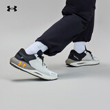 安德玛（UNDERARMOUR）春夏HOVR Phantom 24/7男子运动休闲鞋3028443 黑白拼色300 42.5
