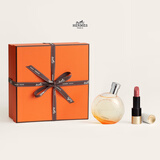 爱马仕（HERMES）口红香水礼盒橘彩香水女50ml+缎光21号橙色礼盒生日礼物女士