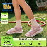 Skechers斯凯奇女童包头凉鞋夏季童鞋儿童公主鞋婴儿魔术贴闪灯鞋302965L