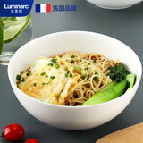 乐美雅（Luminarc）碗套装餐具套装碗具套餐家用白玉玻璃时光面碗18cm*2