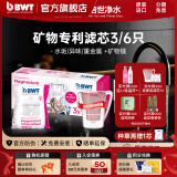 倍世镁离子滤芯离子置换技术过滤净水器家用滤水壶净水杯净水壶用 3只