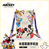 迪士尼迪士尼（Disney）包包女包斜跨单肩女士手机包米奇家族小包包