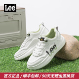 Lee/Modern 男鞋夏季新款男士休闲鞋时尚厚底板鞋舒适百搭鞋子男潮鞋 草绿 【冲孔透气款】 40 【偏大/请拍小一码】