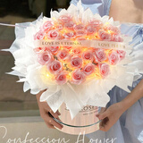 初朵33朵玫瑰花永生香皂花生日礼物女结婚送老婆38三八妇女神节非鲜花