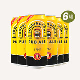 HB英国进口蜜蜂啤酒宝汀顿整箱充氮气装曼切斯特奶油生啤酒精酿 宝汀顿啤酒 474mL 6罐 组合装