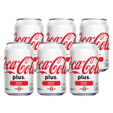 可口可乐（Coca-Cola）柠檬可乐加系汽水碳酸饮料组合装 香港进口 聚会休闲饮品 加系可乐330mL*6罐【包装随机】