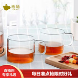 恒福 茶具手工吹制耐热玻璃杯带柄 玻璃茶杯咖啡杯单杯组合品茗杯子 带柄玻璃小品杯（2个）