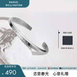 丹尼尔惠灵顿（DanielWellington）dw手镯男情侣对镯银色开口手环生日礼物送男友DW00400002