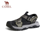 骆驼（CAMEL）户外休闲魔术贴包头洞洞沙滩运动凉鞋男 G14M076677 曙光绿/黑 42