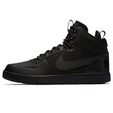 耐克NIKE 男子COURT BOROUGH MID高帮休闲板鞋 AA0547-002黑色42码