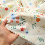3号馆春季新款 纯棉布料 田园小碎花 斜纹印花布儿童床单手工全棉布料 花郁芬芳-1.6米宽一米价 一米 多拍不裁开