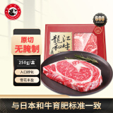 龍江和牛国产和牛A3(M9)原切眼肉牛排250g雪花牛肉谷饲健身轻食