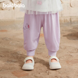 巴拉巴拉裤子婴儿夏季薄款长裤男女童运动裤2025简约可爱时髦209225108201