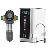 锐普800G纯水机家用RO反渗透净水器 0陈水净水机通用滤芯Q8新款U8 Q8单出水+倍世康F6前置+安装