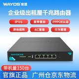 维盟（wayos）千兆路由器PPPOE拔号宽带叠加出租屋SD-WAN组网监控568