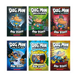 神探狗狗的冒险 Dog Man1-6册套装平装赠音频 英文原版 幽默爆笑漫画书 小学生课外阅读故事 儿童英语启蒙绘本兴趣培养 学乐Scholastic出版 3-12岁美国学乐出版社  小学教辅