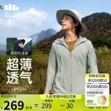 蕉下（beneunder）男士防晒衣男外套夹克男防紫外线凉感透气夏季薄款US104 浅咖灰M
