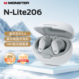 魔声（MONSTER）N-Lite 206真无线 入耳式游戏耳机 蓝牙无线连接 游戏手机配件 运动耳机通话降噪手机通用 云雾白