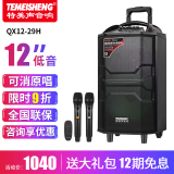 特美声（TEMEISHENG） QX1229H广场舞音响户外便携K歌蓝牙拉杆移动大功率唱歌话筒音箱 12寸标配+双手持.