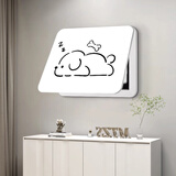 猫九酱电表箱装饰画多媒体弱电箱遮挡客厅挂画电闸配电箱网线盒简约画 